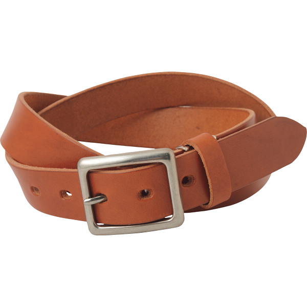 ｍ，ｉ，ｕ，ｏ．ｊ 栃木レザー ヌメ革 ベルトブラウン
