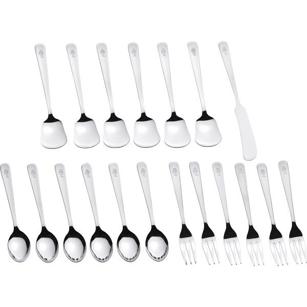 燕三 ステンレスライラック カトラリー１９本セット