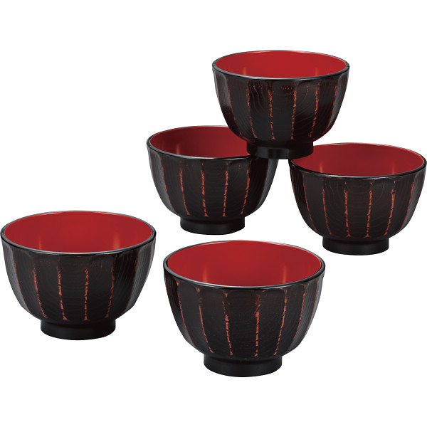 抗菌 菊彫大椀揃 曙