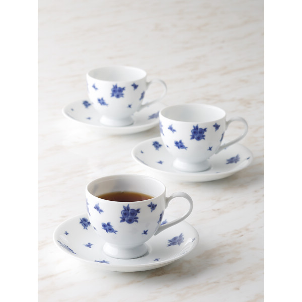 プリンセス・ローザ　カップ＆ソーサー３客セット