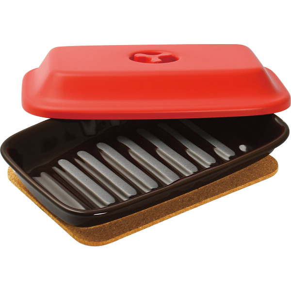 ケデップ　マイクロウェーブヒートプラスセットレッド