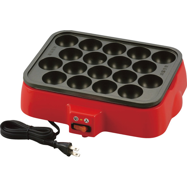 ホームスワン 着脱式角型電気たこ焼き器（１８穴）