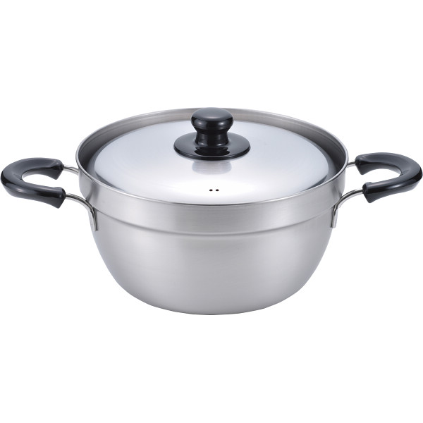 燕三 ＩＨ対応ふきこぼれにくい両手鍋（２３ｃｍ）