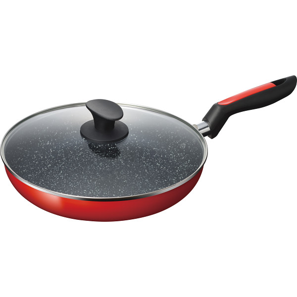 キルシェマーブル ガラス蓋付フライパン（２８ｃｍ）