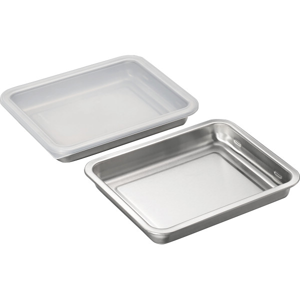 燕三 重ねて使えるステンレス角バット３点セット