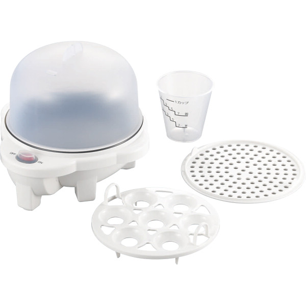 グラート 電気ゆでたまご器（蒸し目皿付）