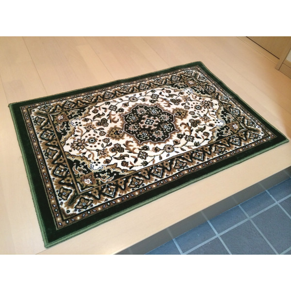 モケット織玄関マットグリーン