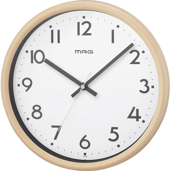 ＭＡＧ　インテリア電波掛時計　トルテアイボリー
