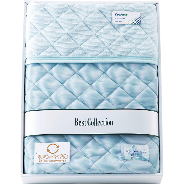 涼感＆吸水速乾リバーシブル敷パットグリーン