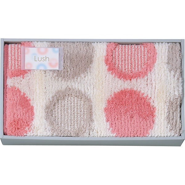ラッシュ　大判バスマットピンク