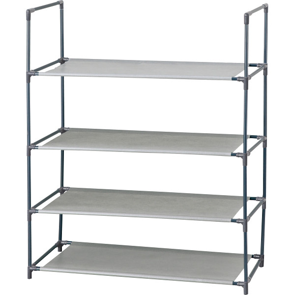 シューズ＆タオル ラックセット（４段２個組）