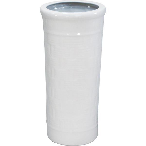 陶器傘立てホワイト