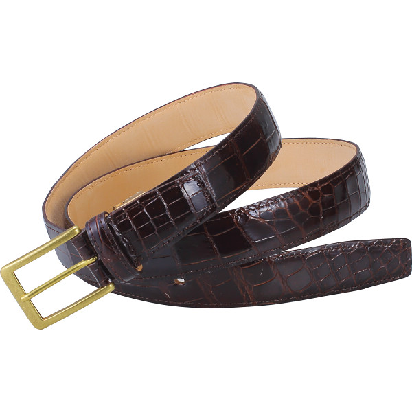 クロコダイル・コードバンベルトセットブラウン