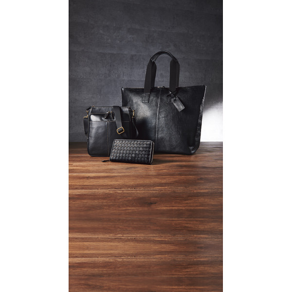 良品工房 日本製牛革バッグ３点セットブラック