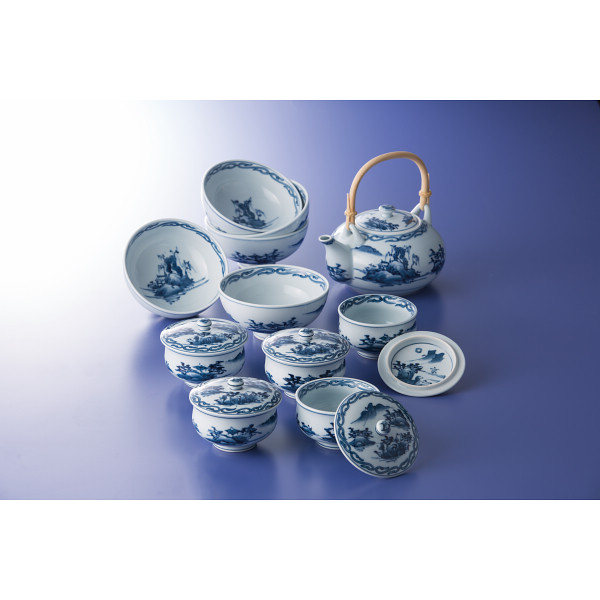 有田焼 田代亮秀 古代山水 ホームセット