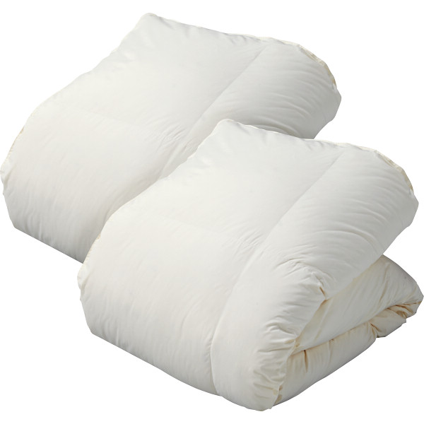日本製羽毛ふとん（抗菌防臭羽毛使用）２枚セット