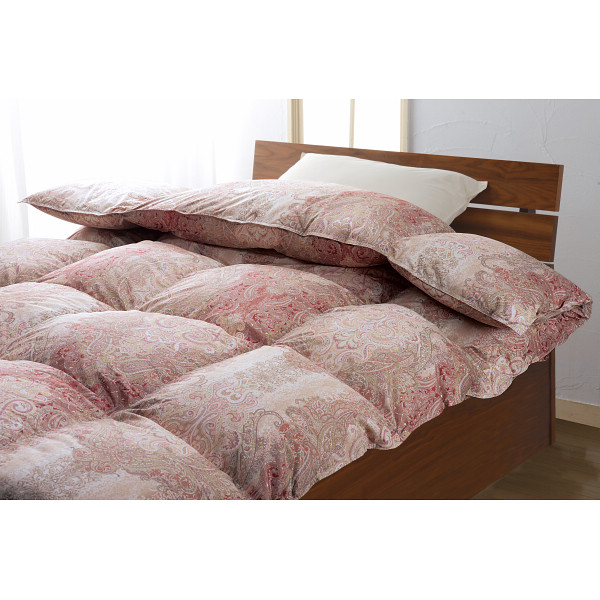 プレミアムゴールドラベル羽毛掛けふとん・ウール敷ふとんセットピンク