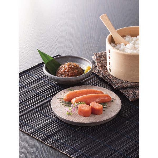 北海道産助惣鱈の卵使用　博多辛子明太子柚子風味と昆布明太セット