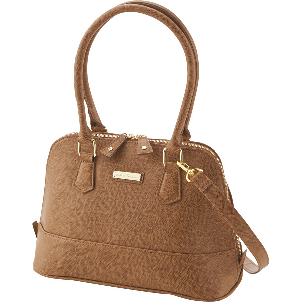 キャティフェラーリ エレガントバッグキャメル