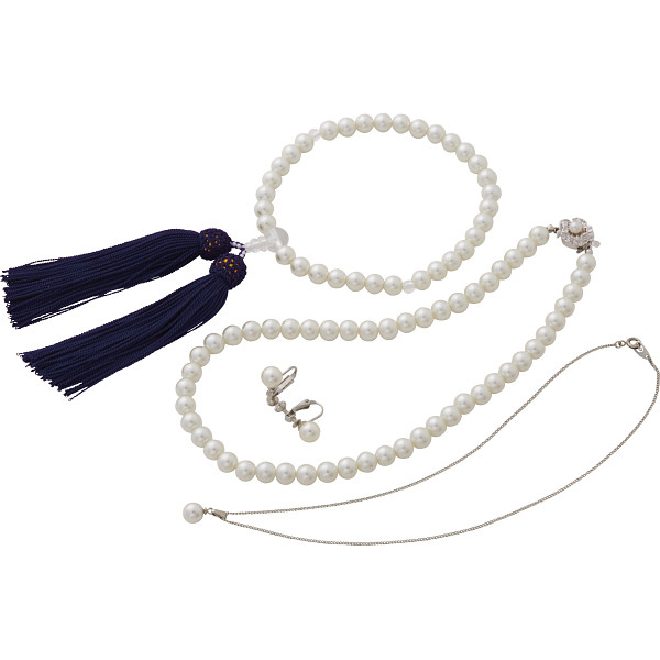 ユキコハナイ　パール４点セットホワイト