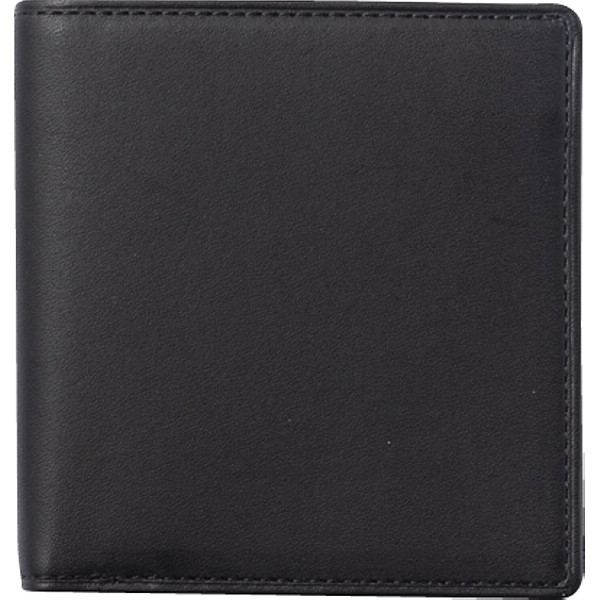 チェルベ×スィンリー 牛革スリム財布ブラック