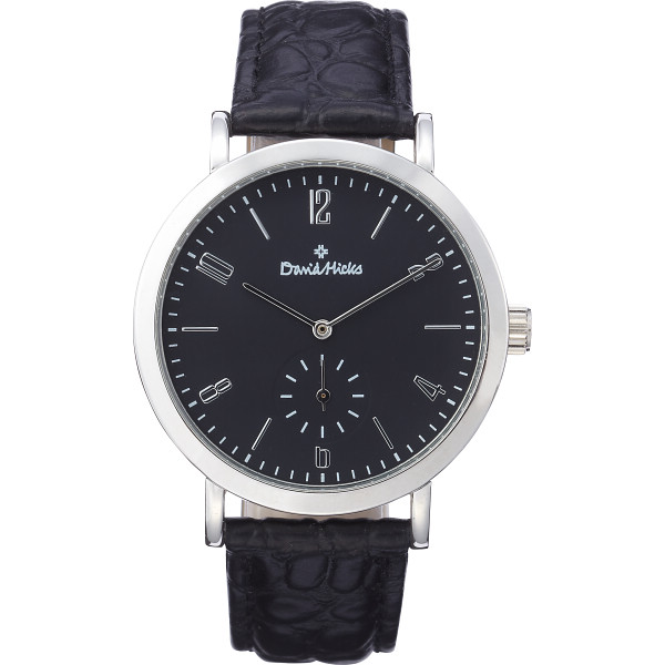 デビッドヒックス　メンズ腕時計ブラック文字盤
