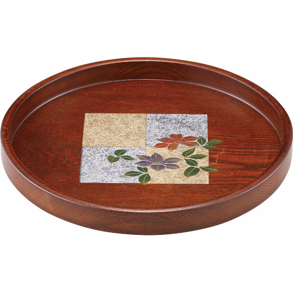 金銀色紙鉄線 丸盆