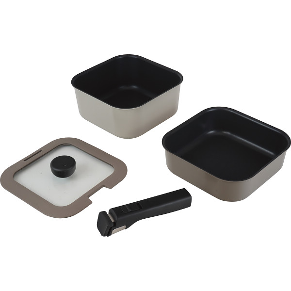 レクトメイト　角型着脱（１８ｃｍ）４点セットグレージュ