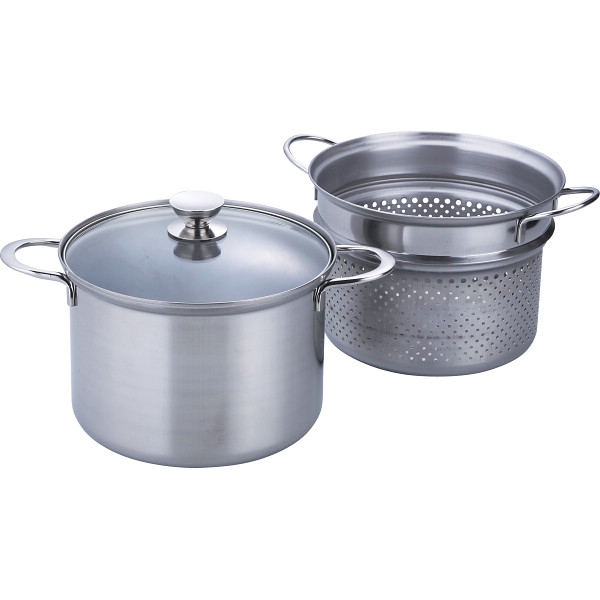 ルチェンテ ＩＨ対応パスタポット（２２ｃｍ）