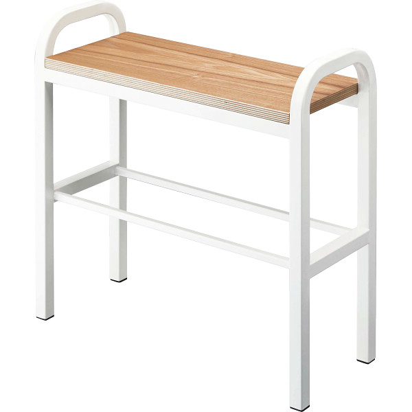 立ちやすいベンチシューズラックホワイト