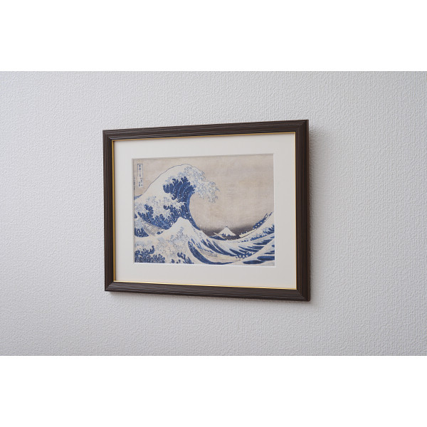 浮世絵額 葛飾北斎「神奈川沖浪裏」