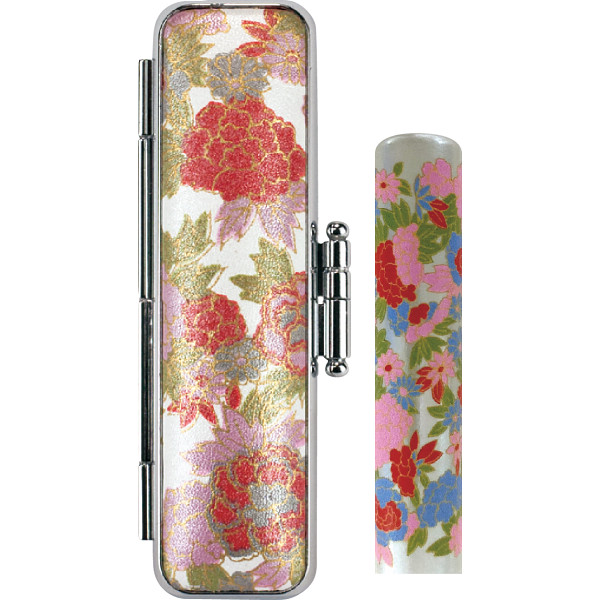 かもがわ印鑑セット 化粧ケース付白