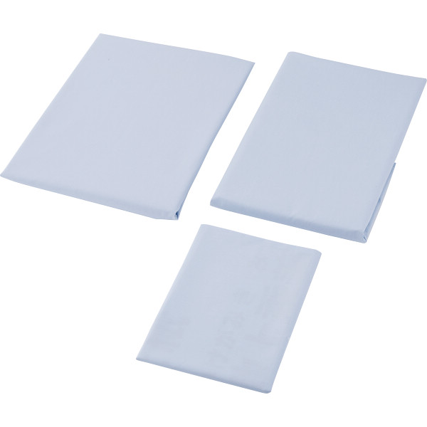 掛・敷ふとんカバー＆ピロケースセット（無地カラー）ブルー