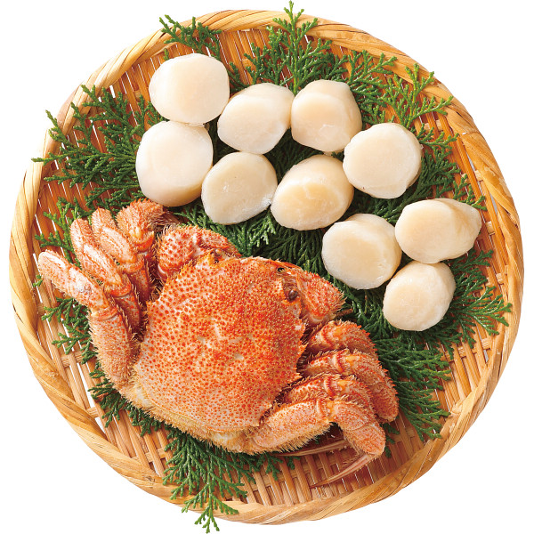 北海道産毛蟹とほたてセット（計６００ｇ）