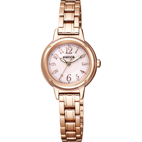 ウィッカ　婦人ソーラー腕時計ピンクゴールド