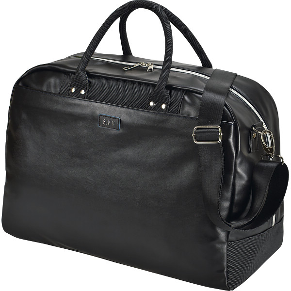 アー・ヴェ・ヴェ 合皮ボストンバッグブラック