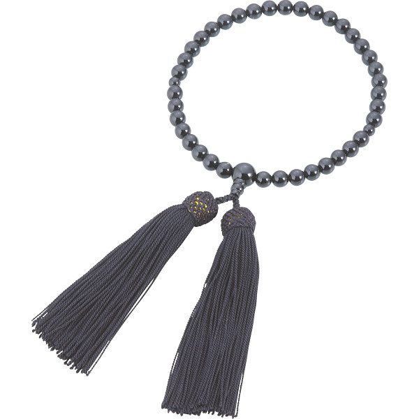 女性用片手念珠 オニキス共仕立・正頭