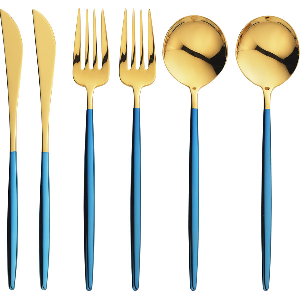 ポルト　デザート６本セット（金メッキ）