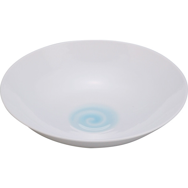 山口隆作 青白磁 なると渦紋 鉢