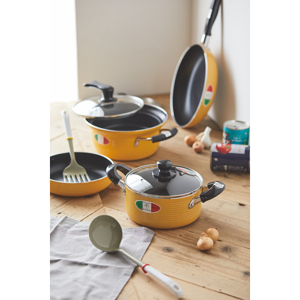 アンナ・ロッシ 鍋４点セット 目皿・ツール付