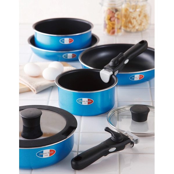 ジャンヌ・エコール 着脱ハンドル鍋５点セット