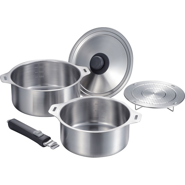 燕三 着脱式鍋１８・２０ｃｍ（蒸し台付）