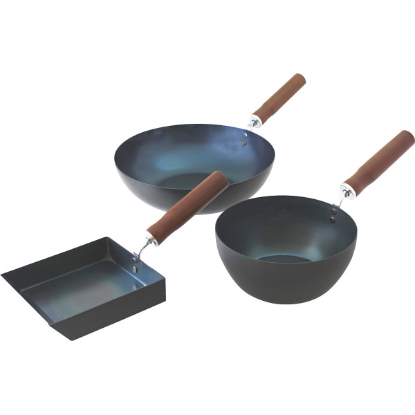 使いやすいカラーメタルパン３点セット