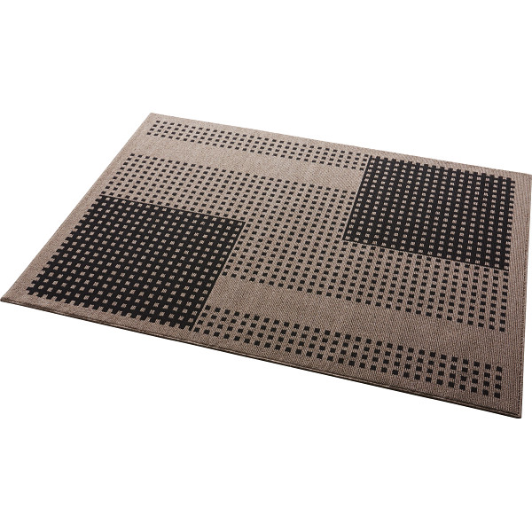 抗菌防臭ダイニングラグブラック