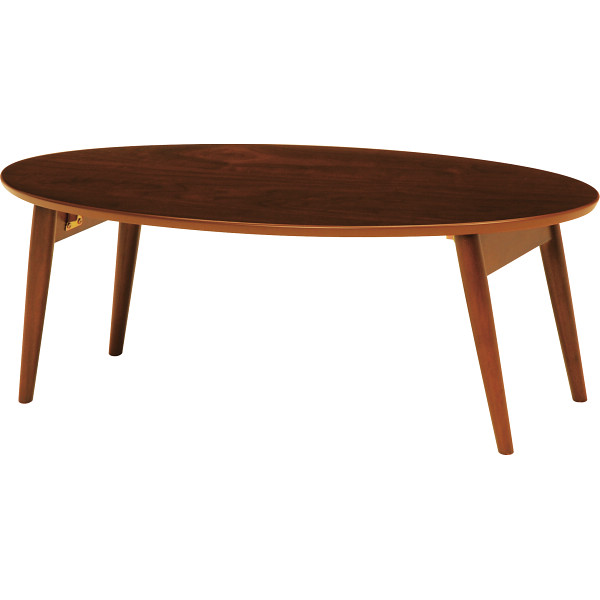 センターテーブル（折れ脚式）ブラウン