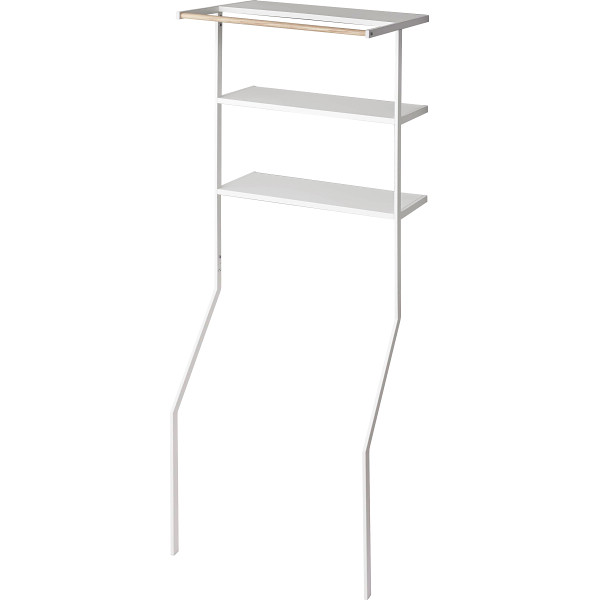 立て掛けランドリーシェルフホワイト