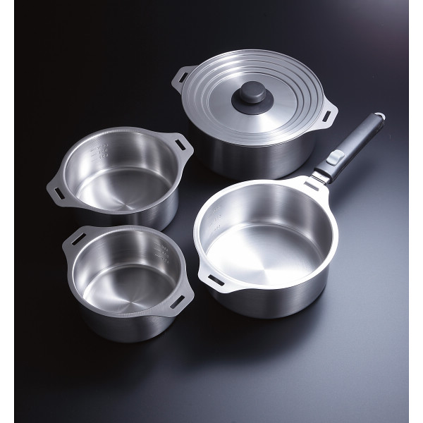 燕三 ハンドル着脱式鍋４点セット