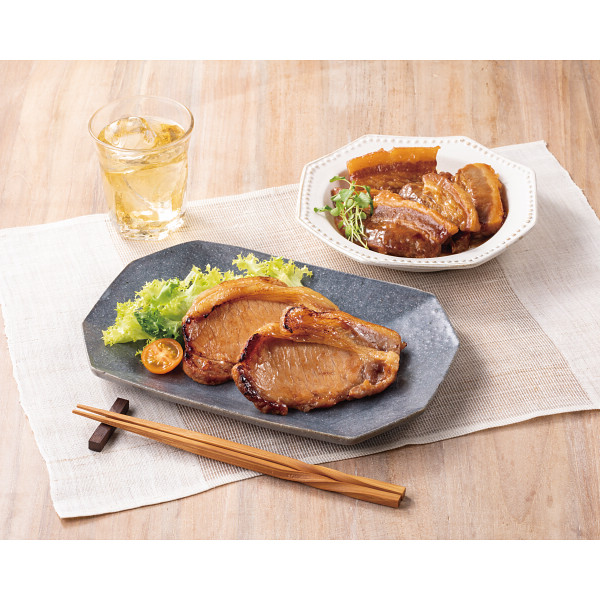 黒豚角煮＆ロース味噌漬セット