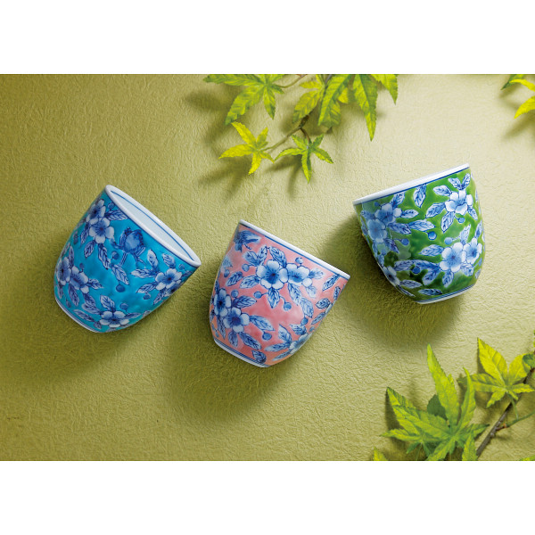 有田焼 花鳥 カップ５客揃