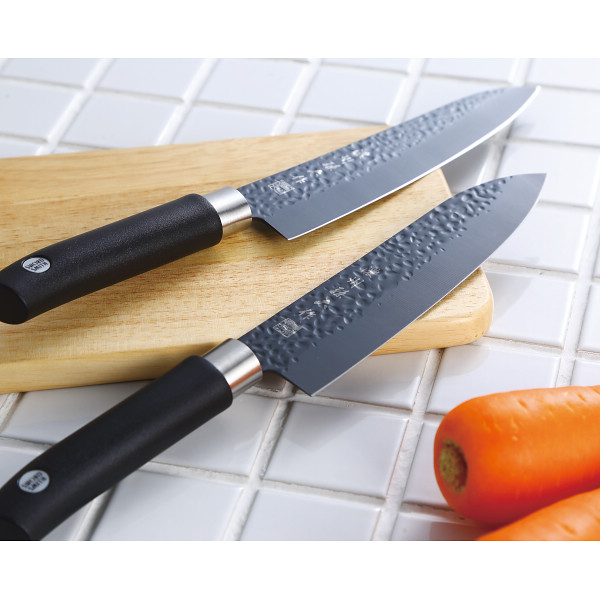 濃州孫六作　黒打和包丁４本セット